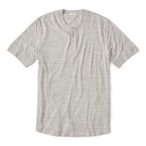 Huckberry FLINT AND TINDER Textured Short Sleeve Henley